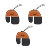 3pcs Archery Finger Tabs Thickened Double Layer PU Leather Archery
