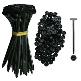 100PCS Nylon Universal Cable Tie Buckle- Self-Locking Zip Ties Holder with Pin & Button,Cable Zip Ties,Heavy Duty Self-Locking for Car Repair - Secure Hold & Easy Installation