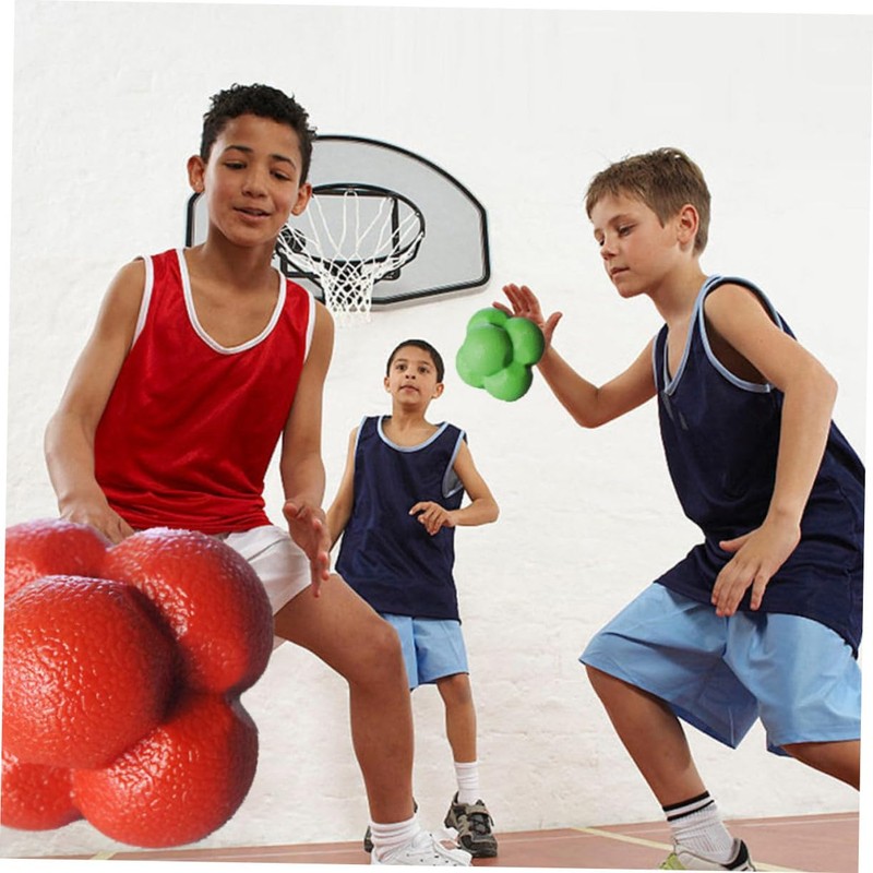 Mipcase 3pcs Fitness Balls Hexagonal Reaction Balls Agile Training Gym
