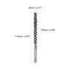 sourcing map 2pcs Stainless Steel Bore Brush 8mm Dia Cleaning