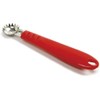Norpro Descorazonador de Frutas de Acero Inoxidable, Rojo y Acero