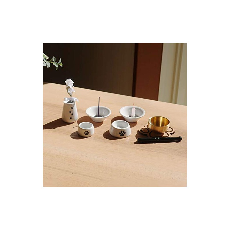 Amaozn Products Pet Buddhist Assortment Set with Paw Engraving, 8-Piece