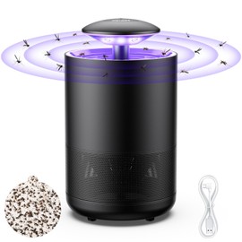 Fruit Fly Trap Indoor, Gnat Catchers Mosquito Fan Catcher with 3 Sticky Glue Boards - Portable USB Bug Flying Insect Trap Bug Catcher UV Light for Home, Kitchen, Bedroom, Camping, Yard, Garden etc.