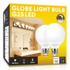 mfxmf G25 LED Globe Light Bulbs, Bathroom Vanity Light Bulbs