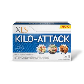 XLS Medical Kilo-Attack A Base Di Carbolyte, Integratore Alimentare Che Supporta I Programmi Di Perdita Di Peso, 30 Compresse