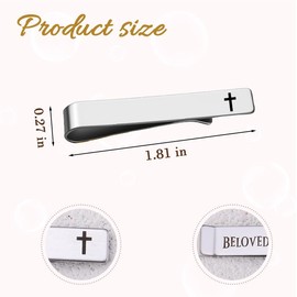 Christian Anniversary Wedding Gifts for Men Groom Wedding Tie Clip for Men Husband I Love You Gifts for Him Boyfriend Fiance Religious Christmas Birthday Gift for Husband Fiance Engagement Gift Ideas