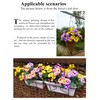 QIANYUN QIANYUN 12 Bundles Artificial Flowers Outdoor UV Resistant Artificial