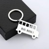 SEIRAA Bus Boss Keychain Bus Driver Gift Drive Safe Jewelry