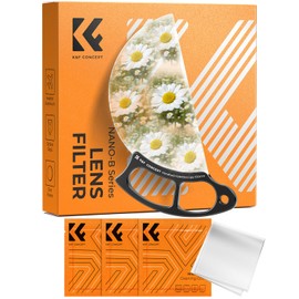 K&F Concept 100mm Half Moon Kaleidoscope Prism Lens Filter Handheld Optical Glass Prism Special Effect Camera Lens Filter (Nano-B Series)