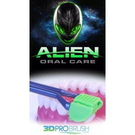 3D PRO BRUSH The Original 3-Sided Toothbrush - Made in America ALIEN ORAL CARE * 3-Sided Toothbrush * Everyone Can Easily Brush Better ~ USA