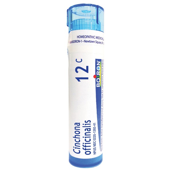 Boiron Cinchona Officinalis 12C, 80 pellets, homeopathic Medicine for Diarrhea with Gas and Bloating, 1 Count