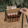 9Pcs Portable Condiment Dispenser Set with Rotating Lids Storage Bag