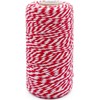 Christmas Twine String, 2mm,100m,Red White Baker's String for Crafts, Baking,