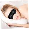 WOONEKY Travel Eye Mask for Airplane Sleep Large Silk Eye