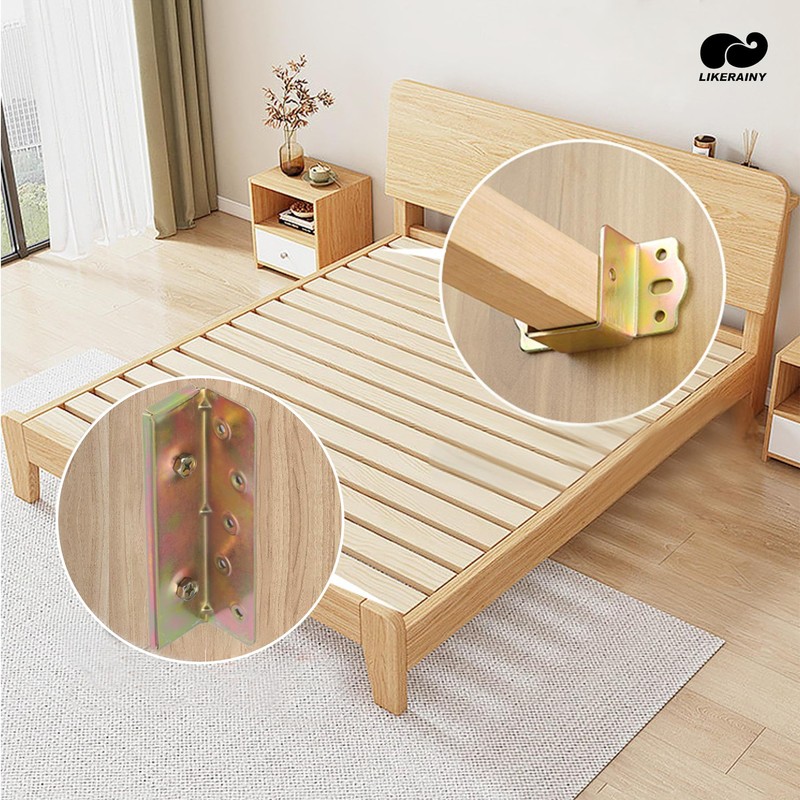 LIKERAINY Centre Support Bed Connector Bed Fitting Wooden Beam Suspension