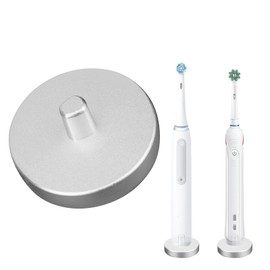 Compatible with Oral-B Electric Toothbrush Holder, Silver Electric Toothbrush Holder for Bathroom, Stainless Steel Freestanding Brush Holder(Silver)