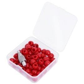 Professional Rubber Tips for Paintless Dent Repair Hammer and Tips for Hook and Car Dent Repair Rod Removal Tips with Storage Case (50pcs)