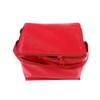 Canvas Stripe Lunch Picnic Totes Bag, Red, L
