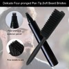 Bartfüllerstift,2pcs Bartstift für Männer,Bartstift Schwarz,Wasserfester Bartstift,Beard Filler Pencil,Wasserfester Bartstift für