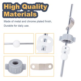 Aottykro Lavatory Pop Up Center Piece Assembly, Pivot Rod Bathroom Sink Repair Kit,Sink Ball/Replacement Parts Bathroom Sink Drain Repair Kit Compatible with Most Popular Brands,with 0.6In Ball(3 PCS)