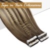 Sunny Tape in Hair Extensions Balayage Tape in Real hair