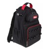 Black Tool Backpack with Pockets and Loops, Portable Tool Storage