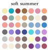 CafePress Color Analysis Card Soft Summer Folded Greeting Card Glossy