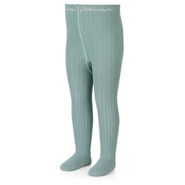 Sterntaler Tights Ribbed Pattern – Children's Tights with Pattern – Unisex Tights with Elastic Waistband for Comfortable Hold – Comfortable Tights Versatile to Combine, Stone Green