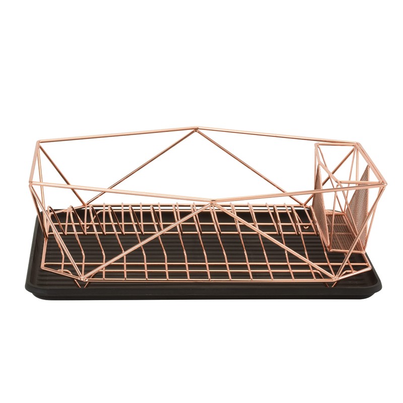 Kitchen Details Geode Deluxe Dish Drying Rack with Drain Board