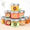 TUZAZO Small Mason Jars 12 Pack, 4 oz Mini Glass