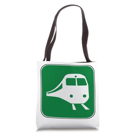 Railroad Crossing Sign Tote Bag