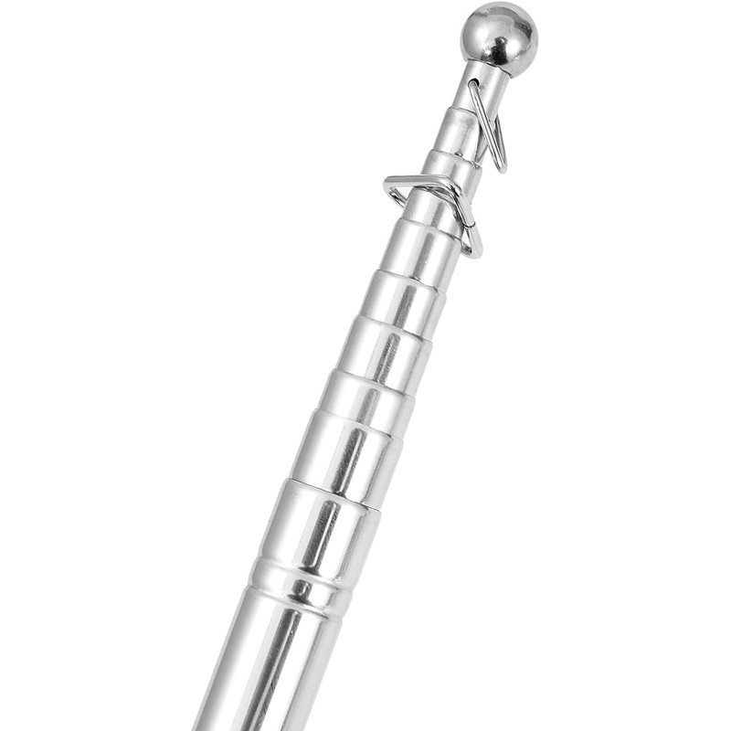 Difounmas 2.5 m Telescopic Flagpole Set, Handheld Telescopic Flagpole, Blue