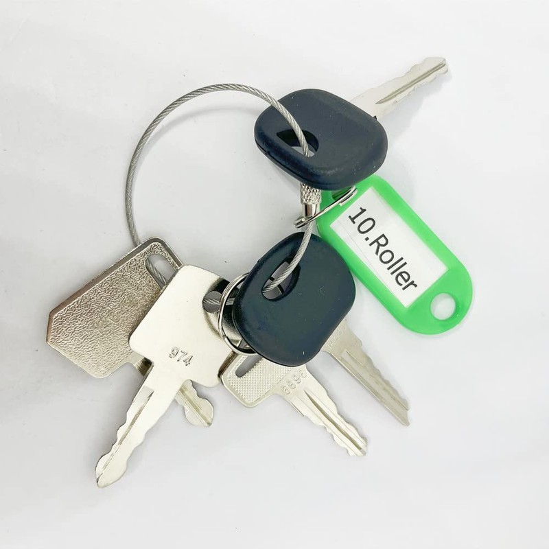 Eeyhooer 142PC Ignition Keys for Caterpillar CASE John Deere and