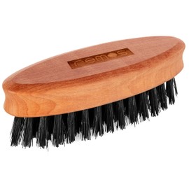 REMOS Beard Brush with Wild Boar Bristles Made of Local Pear Wood
