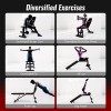 Superfit Adjustable Weight Bench for Strength Training Incline Decline Flat