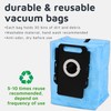 Frescares 4 Pack Reusable Vacuum Cleaner Bags for Roomba,Compatible with