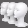 kachanaa 1 Pcs Foam Wig Head Female Styrofoam White Mannequin