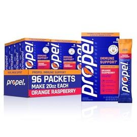 Propel Powder Packets, Immune Support, Orange Raspberry (Pack of 96)