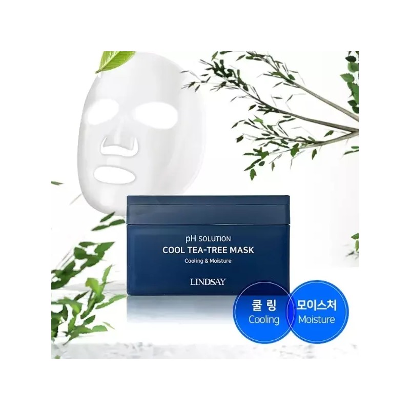 Linjay 린제이 1일1팩 뽑아쓰는 마스크팩 PH 솔루션 쿨 티트리 300g