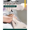 FVION 2 PCS Metal Long Nail File for Thick Nails