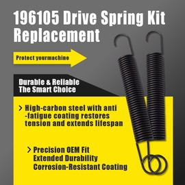 WWAMBEDDYST 196105;532196105 Drive Spring Pack Replace Craftsman Husqvarna Deck Lawn Mower (2pcs).