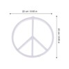 Uonlytech Decor Signs LED Peace Sign Led Peace Symbol Neon