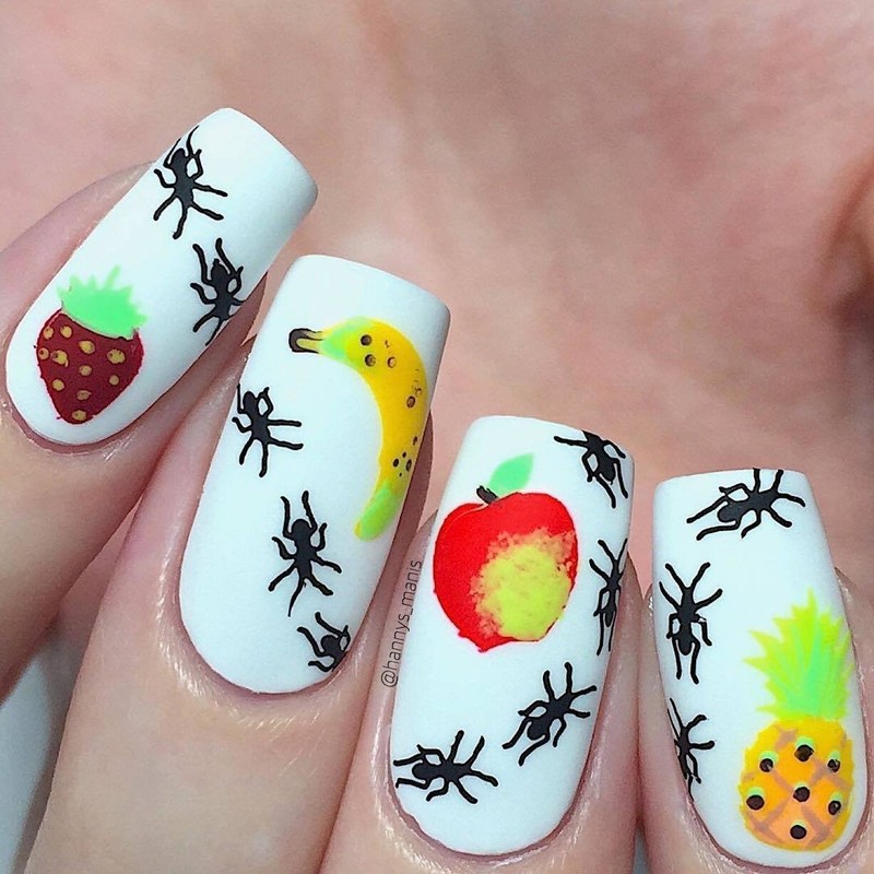 Whats Up Nails - Fruits Vinyl Stencils for Nail Art