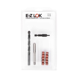 E-Z LOK Metal Thread Repair Kit Tool and Stainless Steel Threaded Inserts Thin Wall 1/4-20 x 3/8-24