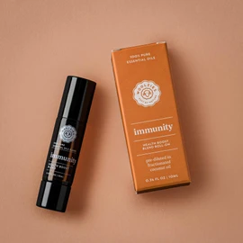 Woolzies Immunity Blend Double-Sided Essential Oil | Dual Use Design Roll-on for Skin & Body + Dropper for Diffusing | 10 ML