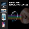 TISHUI Blue Light Blocking Glasses Women Men Round Blue Ray