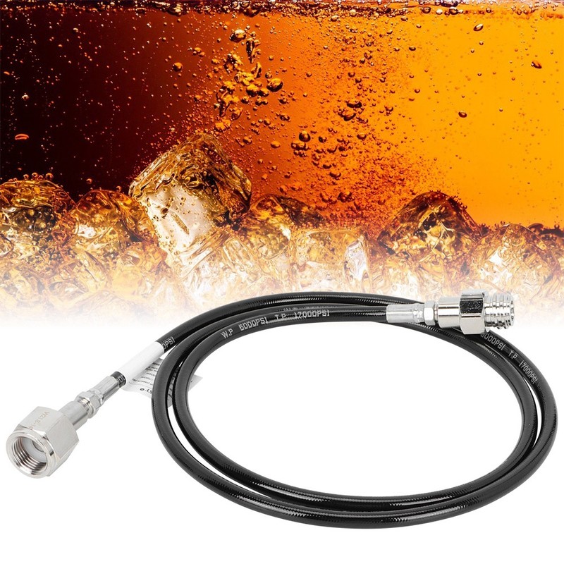 1.5m 60in Soda Club External Hose Adapter to CO2 Tank