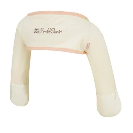 ScratchSleeves | Stay-on Scratch Mitts for Itchy Babies | Cream/Cappuccino | 6-9m