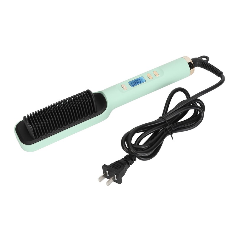 Negative Ion Hair Straightener Styling Comb Adjustable Even Heating Straightening