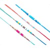 Colorful Thread and Unique Design Elegant Rakhi Set of 4,